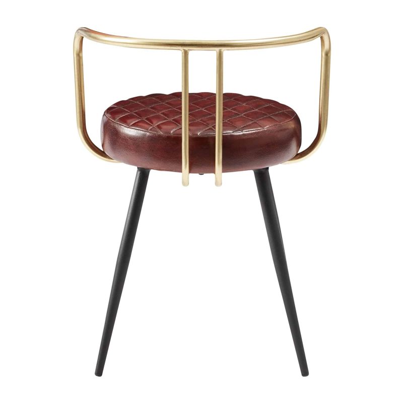 Aulenti Low Cocktail Stool Claret Red at DeFrae Contract Furniture