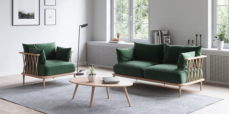 Nature Collection at DeFrae Contract Furniture Lounge Chair and Sofa Fenabel