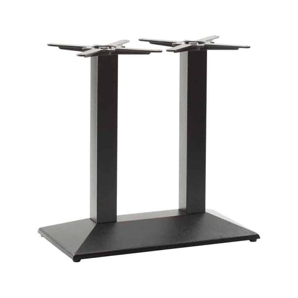 Pyramid table base dining height cast iron restaurant cafe twin