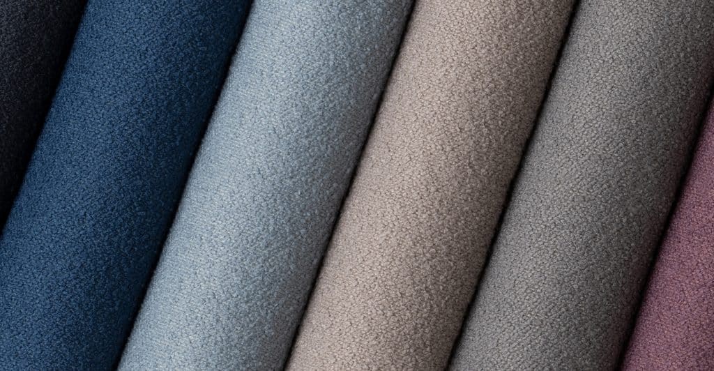 Boucle Contact upholstery fabrics for restauranrts bars and hotels from DeFrae Contract Furniture