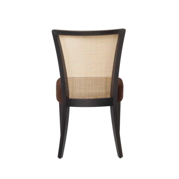 Abby SEO4 Restaurant Side Chair Cane Straw Back Rest DeFrae Contract Furniture