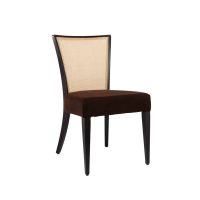 Abby SEO4 Restaurant Side Chair Cane Straw Back Rest DeFrae Contract Furniture Hero