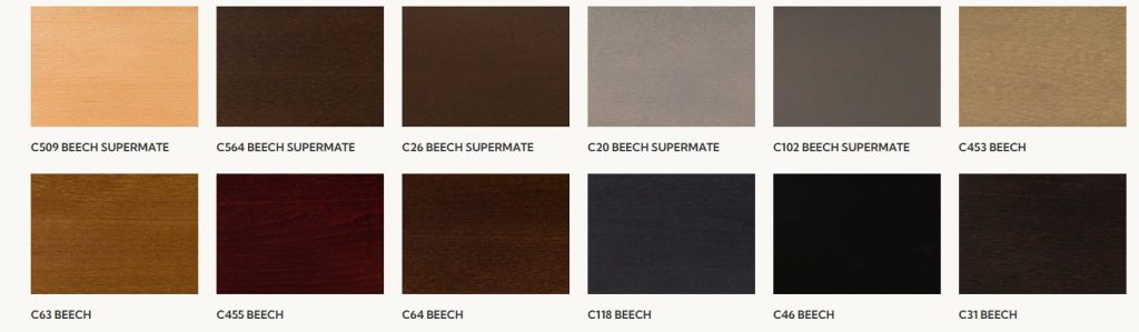 Beech wood stain finishes for Baobab Lounge Chair