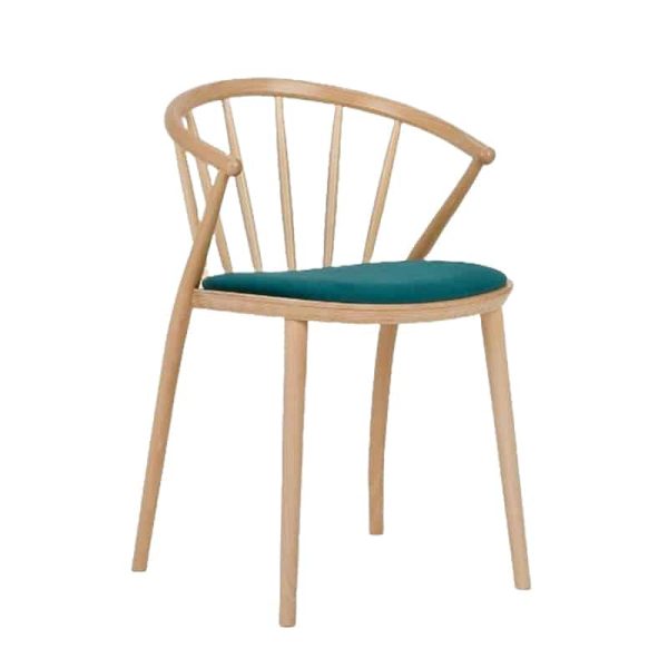 Sudoku Spindle Back Chair With Padded Seat DeFrae Contract Furniture