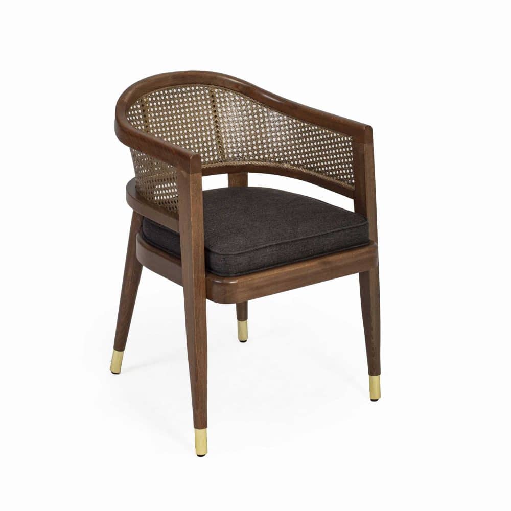 Selent Wicker Cane Back Armchair DeFrae Contract Furniture