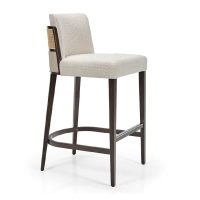 Aggy M1176ST Bar Stool With Cane Upholstery
