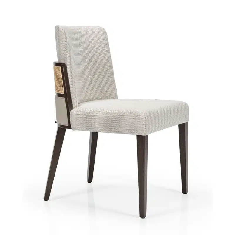Aggy M1177ST Side Chair With Cane Upholstery DeFrae Contract Furniture
