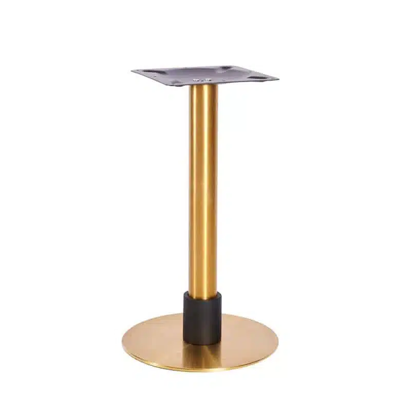 Atlas Small Base (Brass & Black) Dining 120mm Sleeve DeFrae Contract Furniture