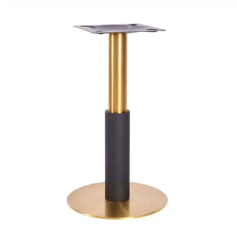 Atlas Small Base (Brass & Black) Dining 365mm Sleeve DeFrae Contract Furniture