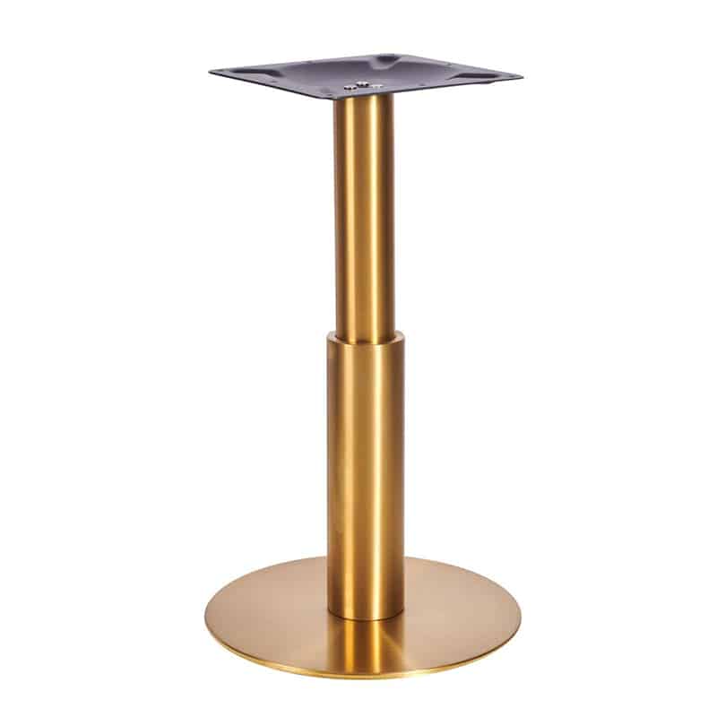 Atlas Small Base Brass Dining 365mm Sleeve DeFrae Contract Furniture
