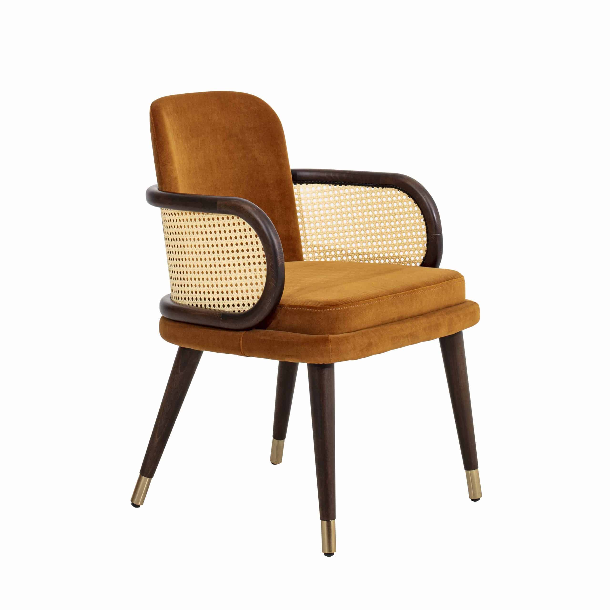Runo Armchair with Cane back DeFrae Contract Furniture