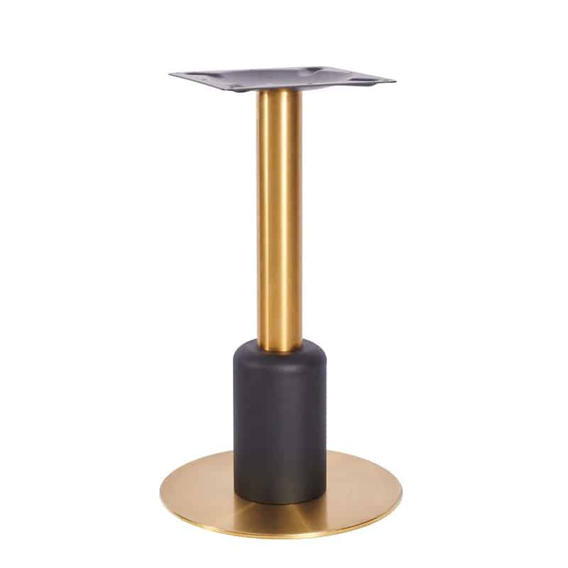 Titan Small Base (Brass and black) Dining Sleeve DeFrae Contract Furniture