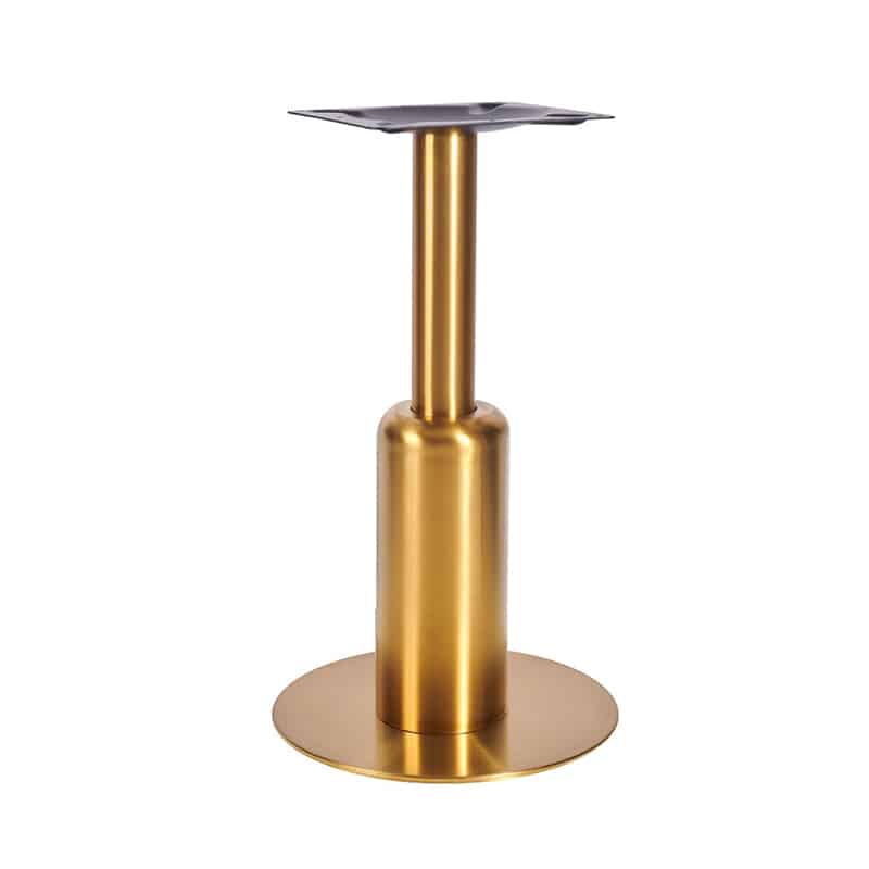 Titan Table Base Brass DeFrae Contract Furniture