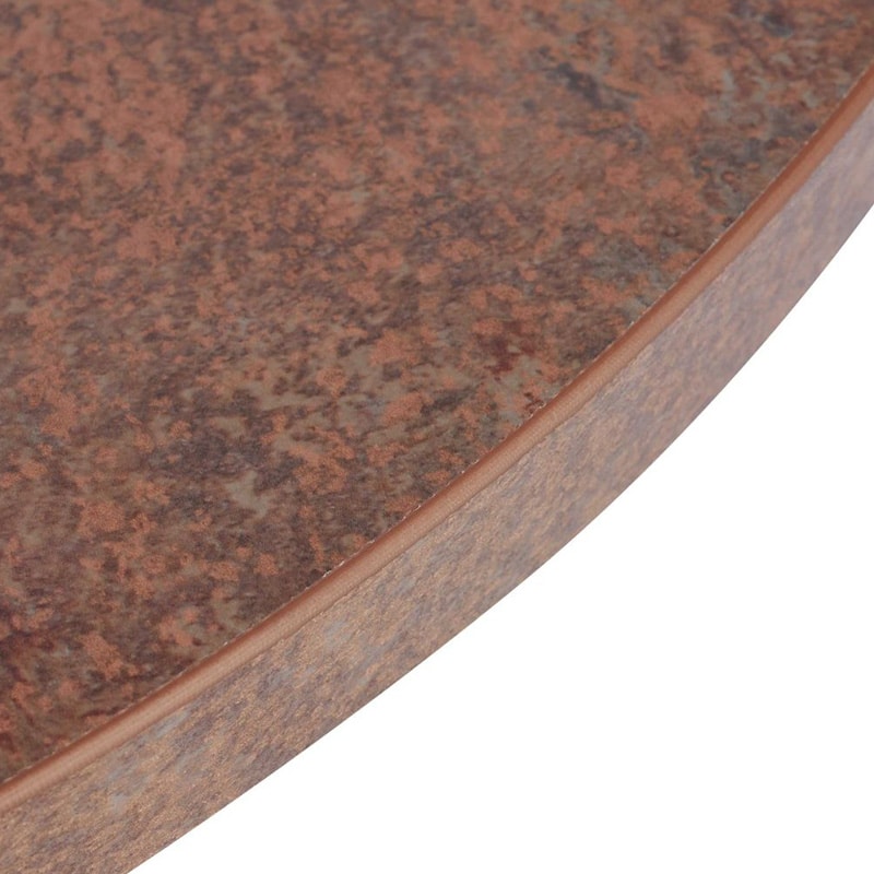 Ferro Bronze Copper Style Table Tops Egger DeFrae Round