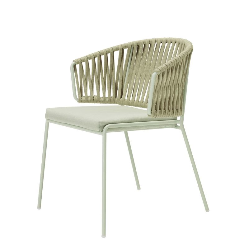 Lisa Filo Nest Armchair Taupe Frame Taupe Rope DeFrae Contract Furniture 2
