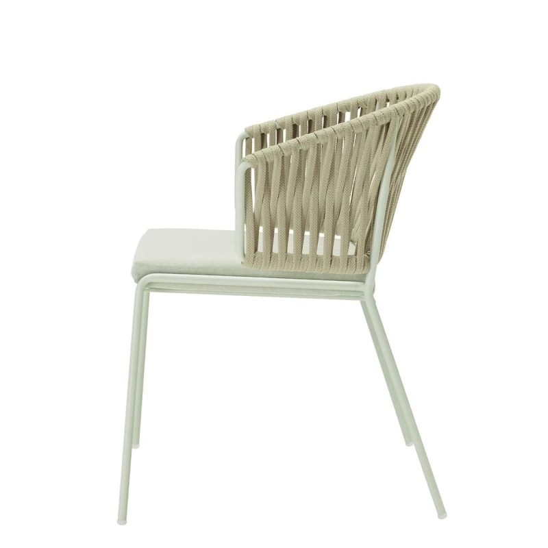 Lisa Filo Nest Armchair Taupe Frame Taupe Rope DeFrae Contract Furniture 3