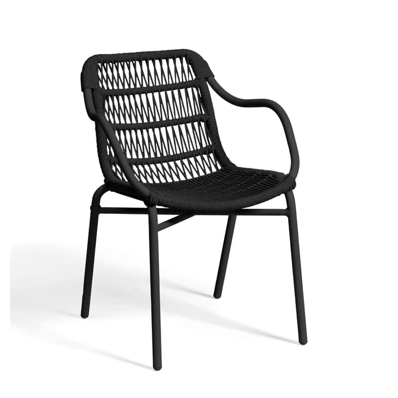 Leaf Outdoor Armchair Anthracite DeFrae Contract Furniture