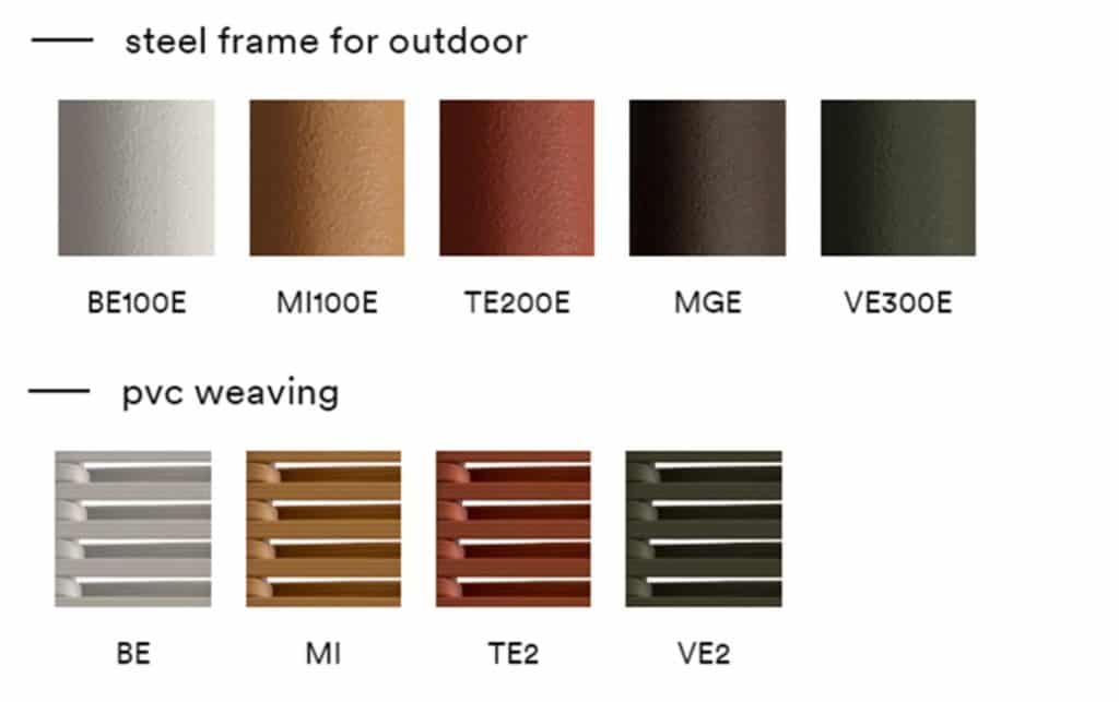 Philía 3900 side chair and 3905 armchair colour options