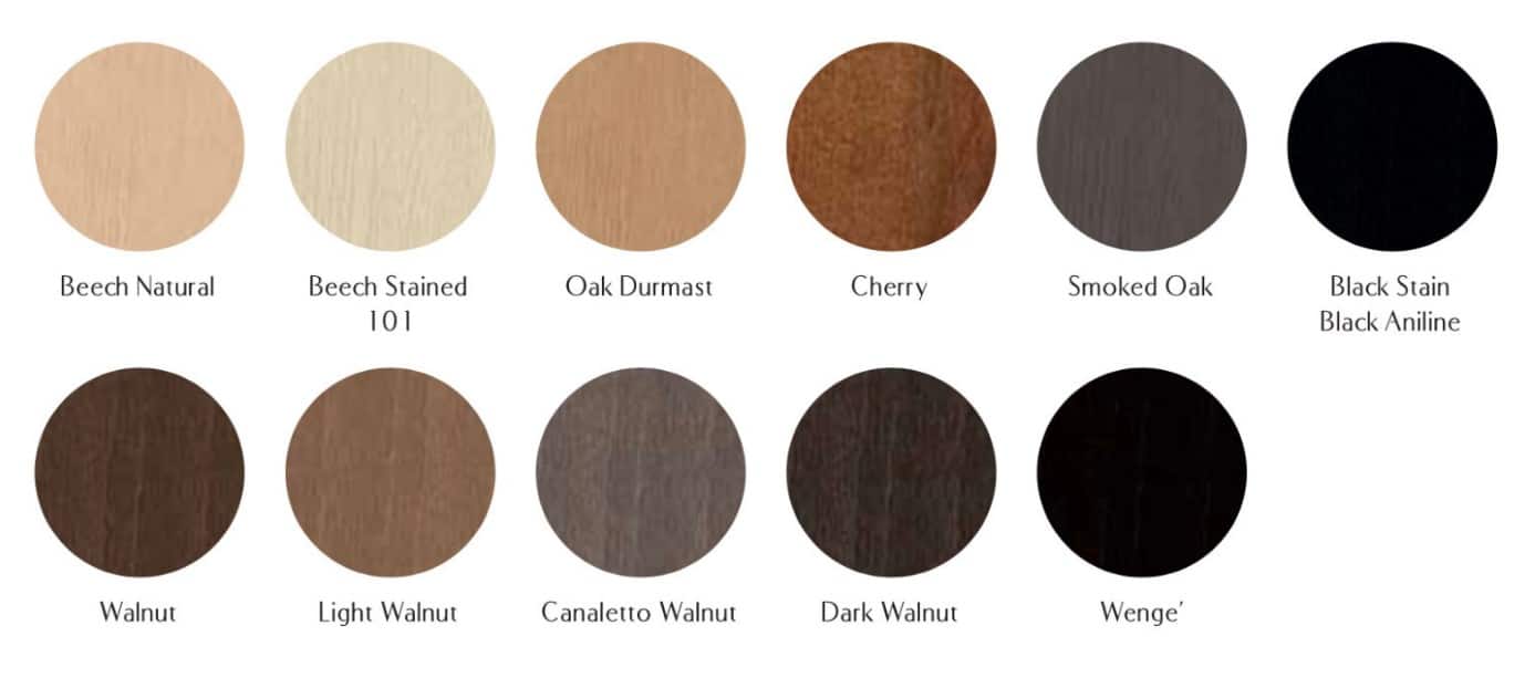 Wood stain finish options for Vittoria side chair