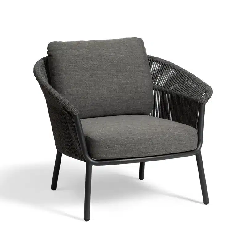 Lake Lounge Chair DeFrae Contract Furniture Anthracite and Grey