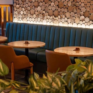 Restaurant furniture by DeFrae Contract Furniture at Parc Penhros