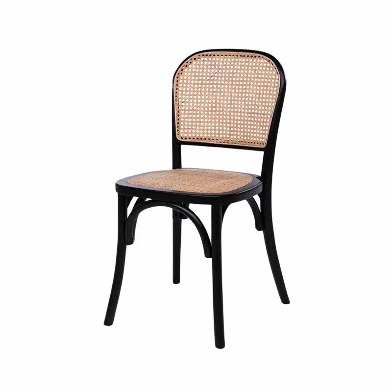 Discover the lightweight bentwood Ronda cane-backed stacking side chair, perfect for restaurants, bars, and events. Customisable, durable, and stackable