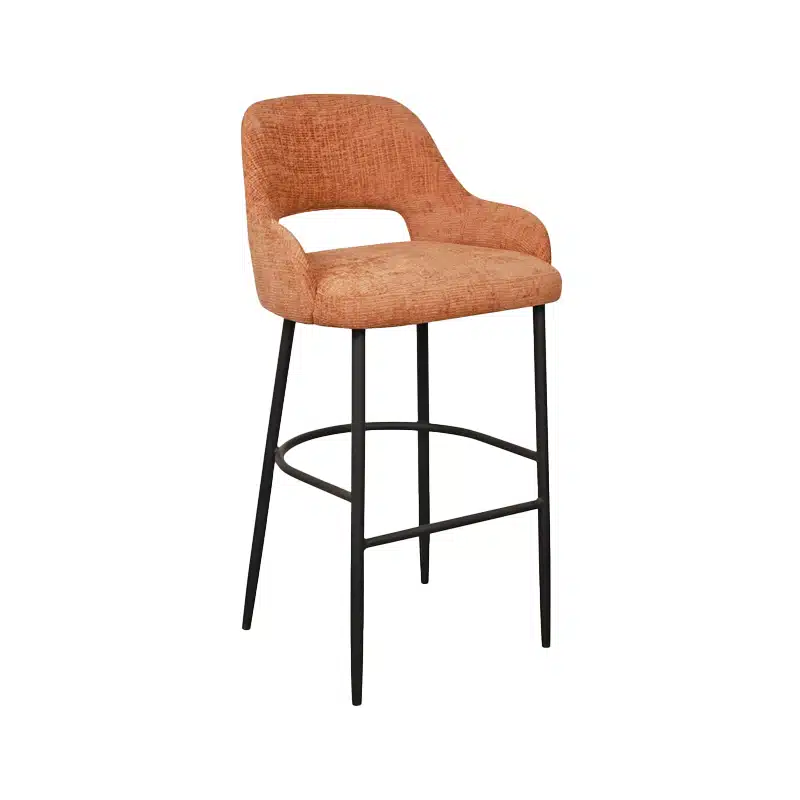 Kent Bar Stool Open Back Metal Frame DeFrae Contract Furniture