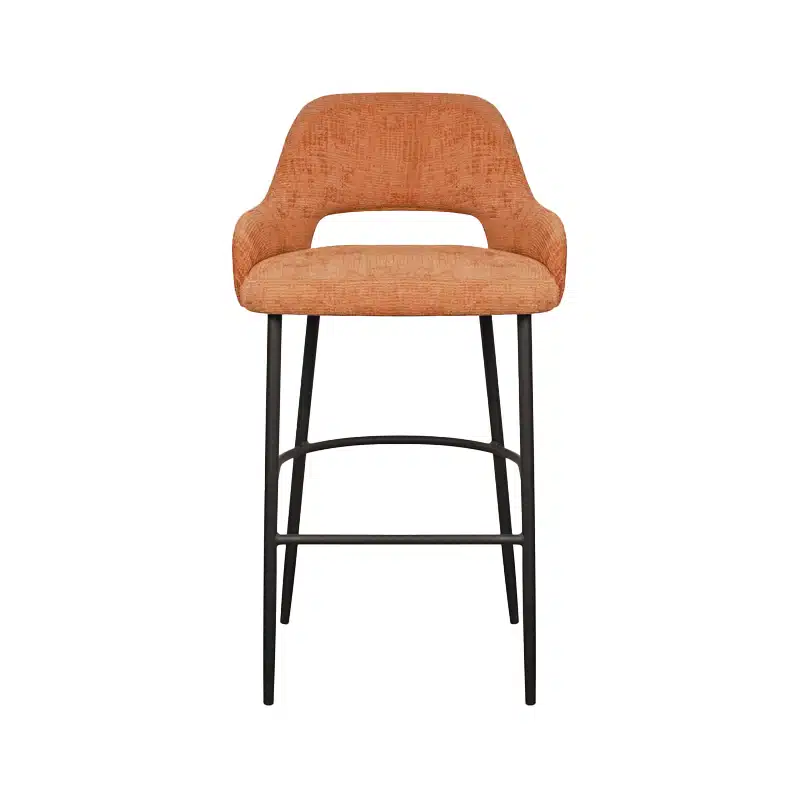 Kent Bar Stool Open Back Metal Frame DeFrae Contract Furniture