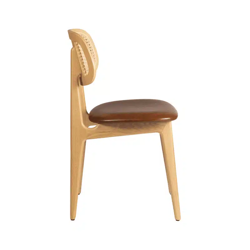 Adore Side Chair Upholstered Cane Back Restaurant Chair Relish Chair