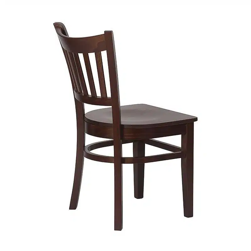 Vito Side Chair Wooden Restaurant Chair DeFrae Contract Furniture Back View