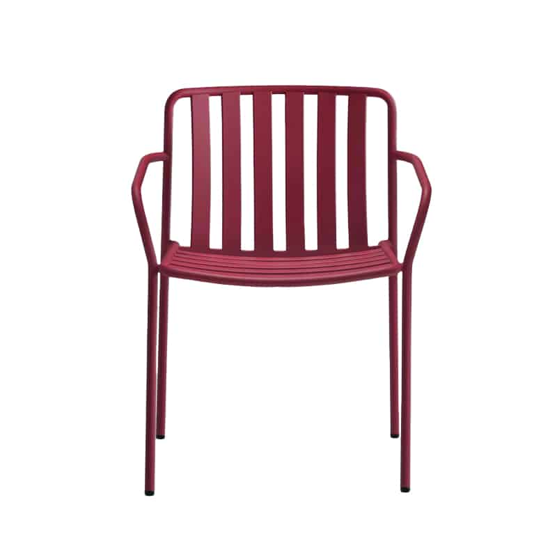 Coney 3645 armchair with curved arms and smooth finish – ideal for restaurant, cafe and bar terraces and hotel & other hospitality outdoor spaces.