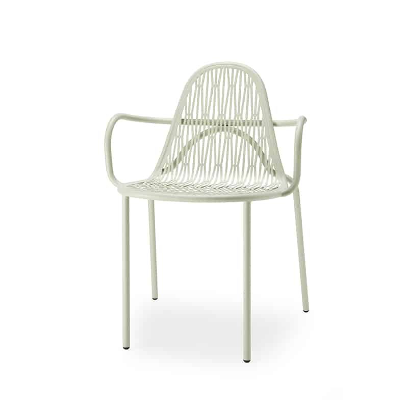 Malvasia Armchair Outdoor Hospitality Designer Chair DeFrae Pistacio Green