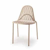 Malvasia Chair with distinctive perforated design – ideal for outdoor hospitality spaces includng hotel, restaurant, cafe, cinema and leisure terraces.
