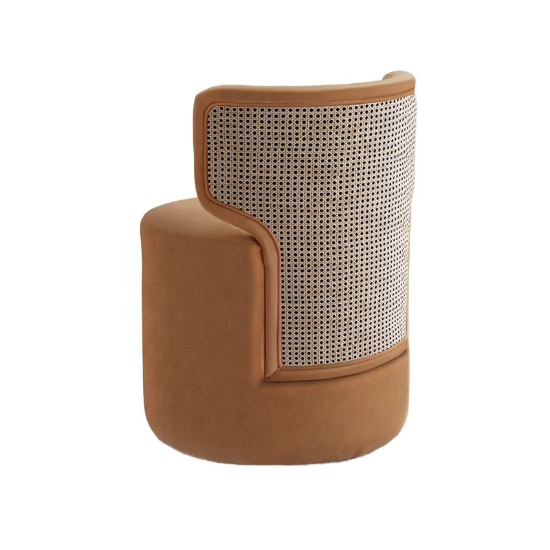 Olivia Lounge Chair is a gorgeous lounge chair for your restaurant, hotel, bar, hospitality lounge or office reception. Cane back upholstery available.