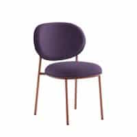 Stiel 2960 Side Chair with curved metal frame and upholstered seat – ideal for restaurant or hotel dining spaces