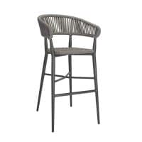 Madrid Bar Stool Rope Back Detail Outdoor Contract Stool