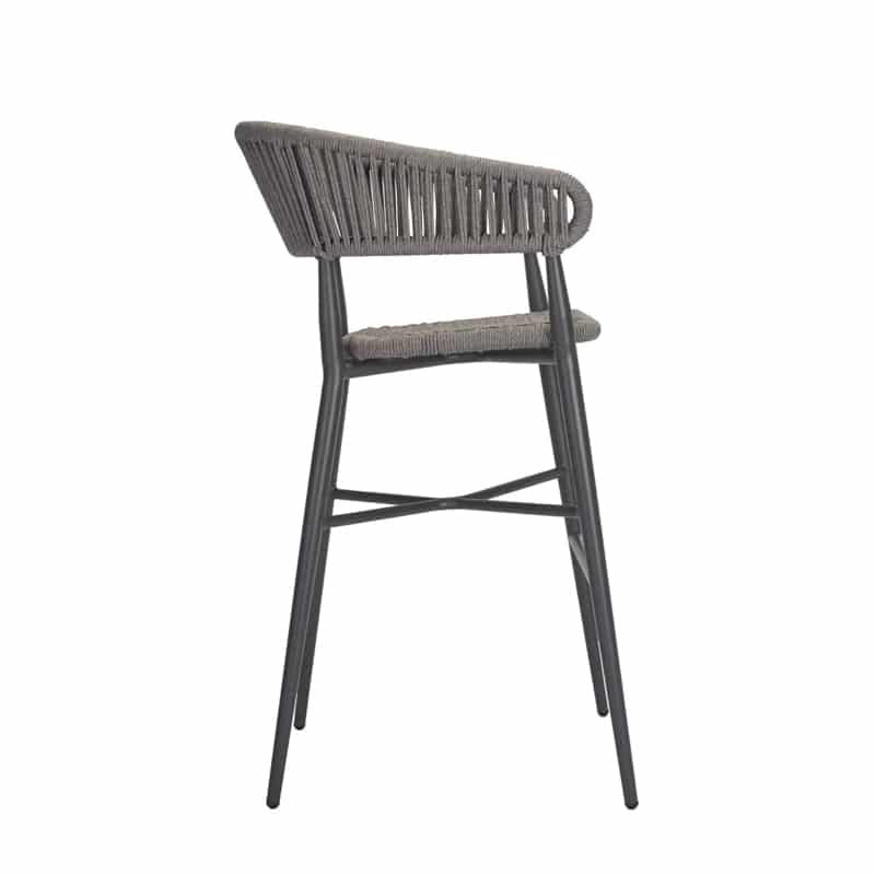 Madrid Bar Stool Rope Back Detail Outdoor Contract Stool