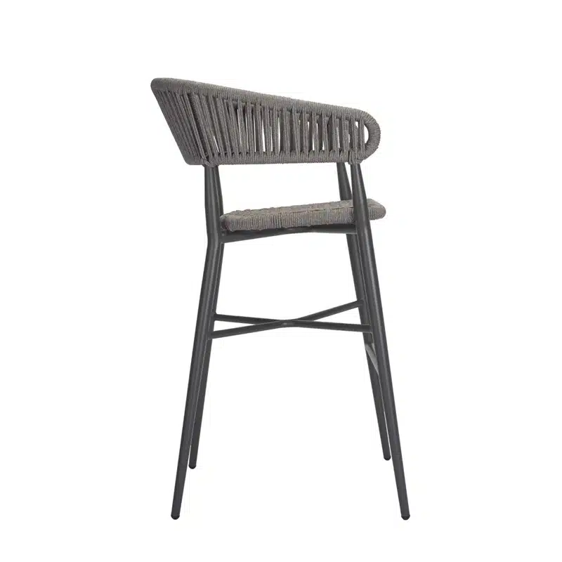 Madrid Bar Stool Rope Back Detail Outdoor Contract Stool