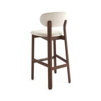 Elevate your hospitality space with the Baobab Bar Stool by Fenabel. Featuring a sculptural backrest and luxurious upholstery — perfect for hotels, restaurant bars & lounges.