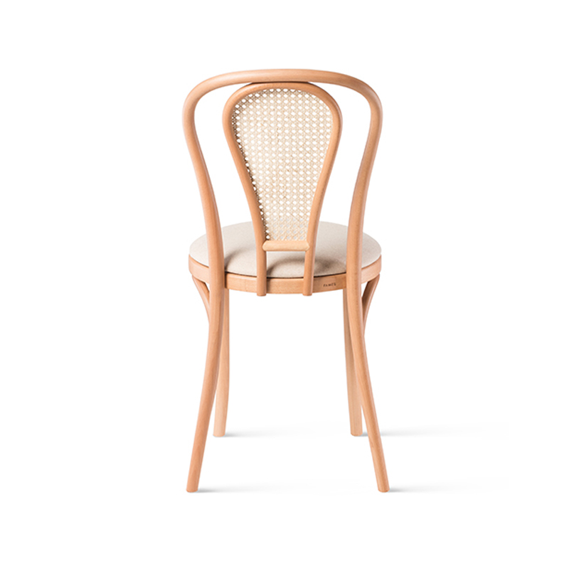 Premium bentwood chair with tulip-shaped cane back. Choose wooden or upholstered seat. Ideal for hotels, restaurants, cafés and stadium lounges.