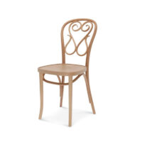 Scroll Chair 4 Bentwood Cane Back Restaurant Chair 001
