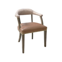 Bermont 4 Armchair with stud detail – elegant upholstered restaurant chair by DeFrae Contract Furniture