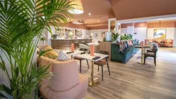 Embers Bar and Grill at Voco Corby Hotel restaurant and bar furniture by DeFrae Contract Furniture