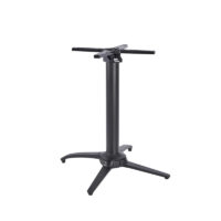 NOROCK™ Terrace Black Dining Table Base Self Levelling Flip Top DeFrae Contract Furniture