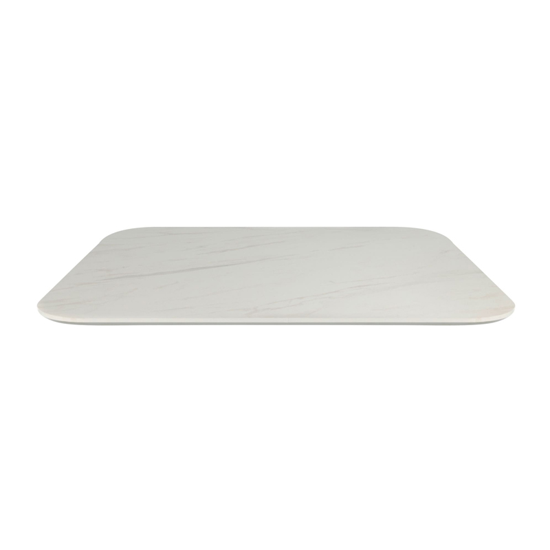 Extrema Premium Compact Laminate Tabletops White Marble 600 x 600 690 x 690 or 790 x 790