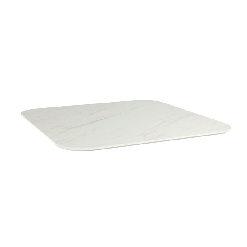 Extrema Premium Compact Laminate Tabletops White Marble 600 x 600 690 x 690 or 790 x 790