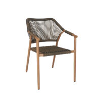 Sagunto Valencia Outdoor Armchair DeFrae Brown