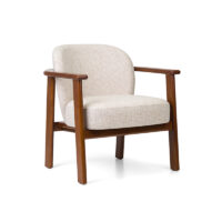 Celle Lounge Chair upholstered hotel lounge chair with exposed beech wood frame for receptions waiting areas and hospitality interiors