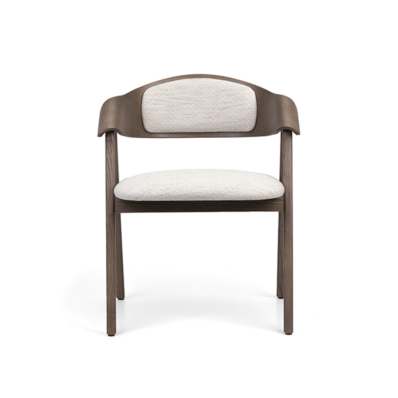 The Ondina Armchair features a sculpted wooden frame with upholstered seat and optional backrest or cane detail. Ideal for restaurants, hotels and hospitality interiors.